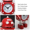 Betus Non-Ticking Robot Alarm Clock Stainless Metal - Wake-up Clock