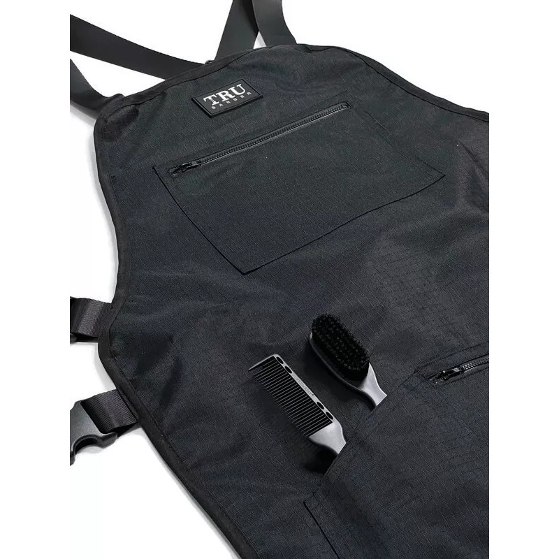 TRUBARBER TRU BARBER Professional Apron, Hair Stylist Apron, Adjustable Cross