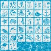 32 Sea Creature Animal Art Stencils, 10 X 10 cm