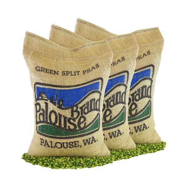 Green Split Peas | 100% Desiccant Free | Family Farmed in Washington State | 15 lbs | Non-GMO Project Verified | 100% Non-Irradiated | Certified Kosher Parve | Field Traced | (5 Pound, Pack of 3)