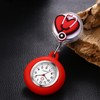 Lancardo Clip On Nurse Watch: Retractable Quartz Silicone Cover Cartoon