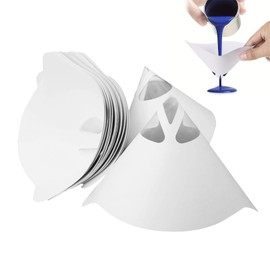 Pack of 50 Paint Sieves Paint Filter, Nylon Conical Paper Filter, Funnel Filters, Paint Filter, Conical Paper Sieves, Filter Cone Paper Funnel, Paper Paint Sieves, Paper Paint Filter for Car Paint