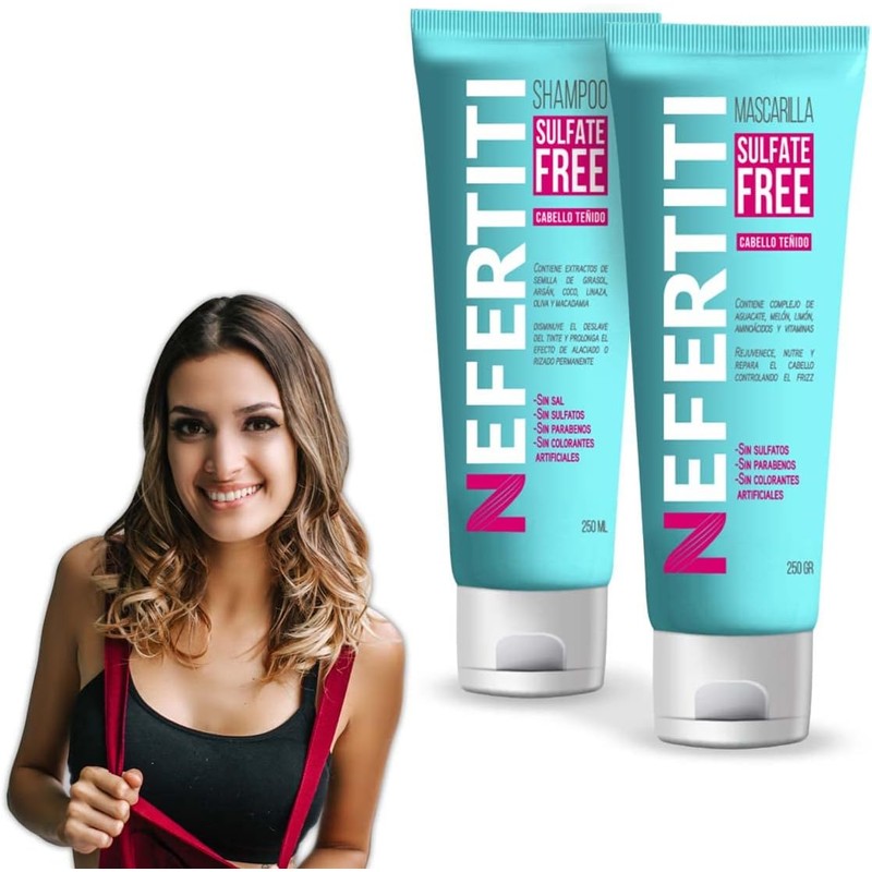 Kit Cabello Teñido Shampoo sin Parabenos + Mascarilla Sulfate Free