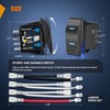 Nilight Momentary Rocker Switch (ON)-Off-(ON) Toggle Switches DPDT 7Pin 12V