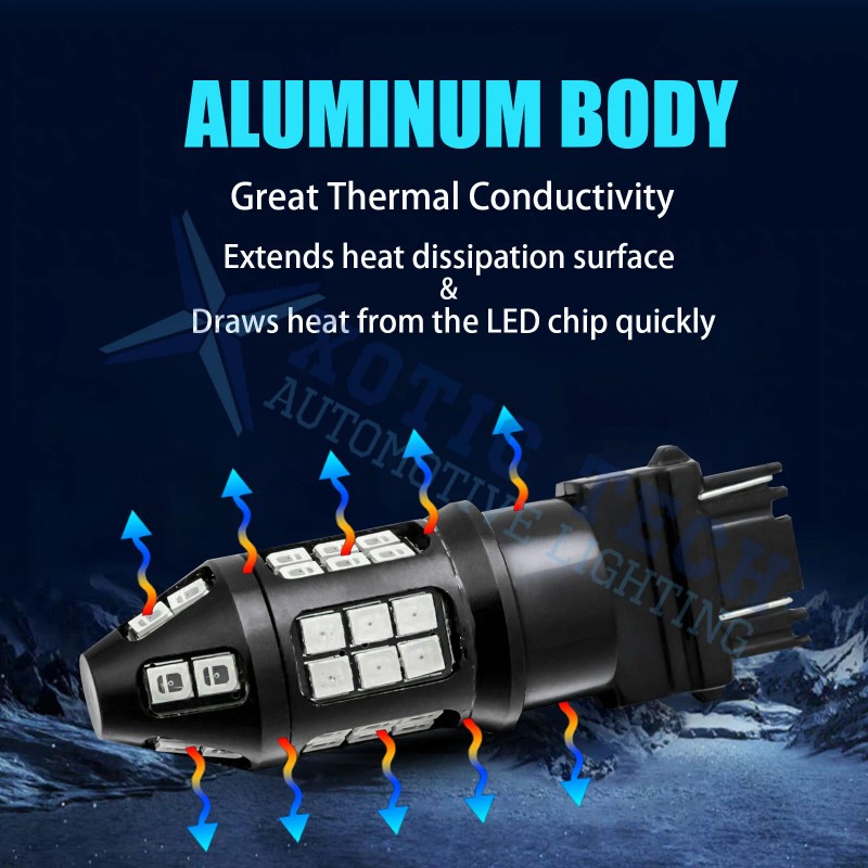 Xotic Tech 3157 40-LED Strobe Flashing Brake Tail Light for