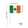 JBCD Ireland Shamrock Toothpick Flag Irish Mini Small Cupcake Topper