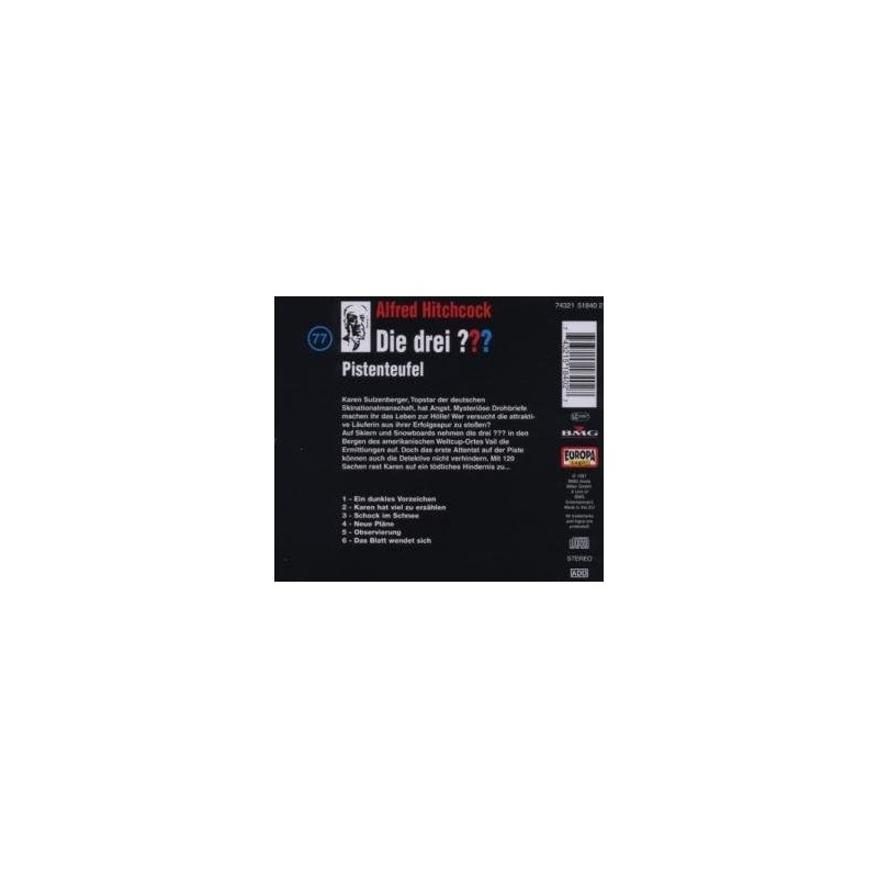 DIE DREI 77 Die drei Fragezeichen - Folge 77: Pistenteufel