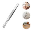 FOMIYES 8pcs Stainless Steel Tweezers for Stamp Collecting Precision Crafting