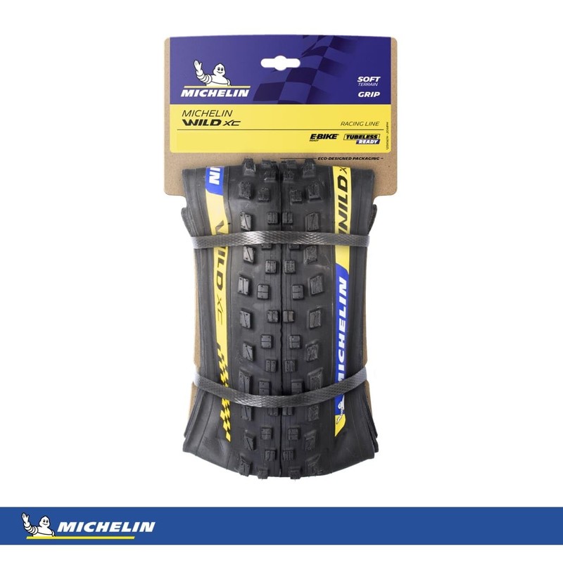MICHELIN TYRE WILD XC RACING LINE 29x2.25 TS TLR, Black