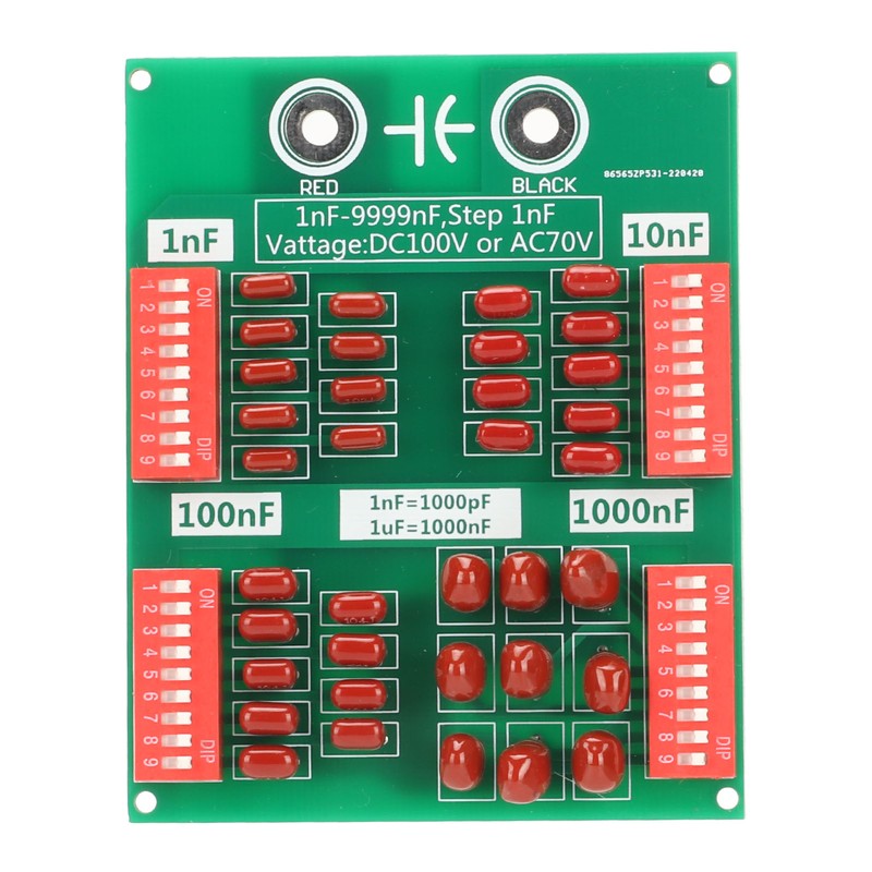 Programmable Capacitor Board 1nF to 9999nF 4 Decimal Number Step