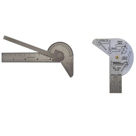 MULTI PURPOSE Protractor Square Rule Centre Finder Divider Drill Point Gauge