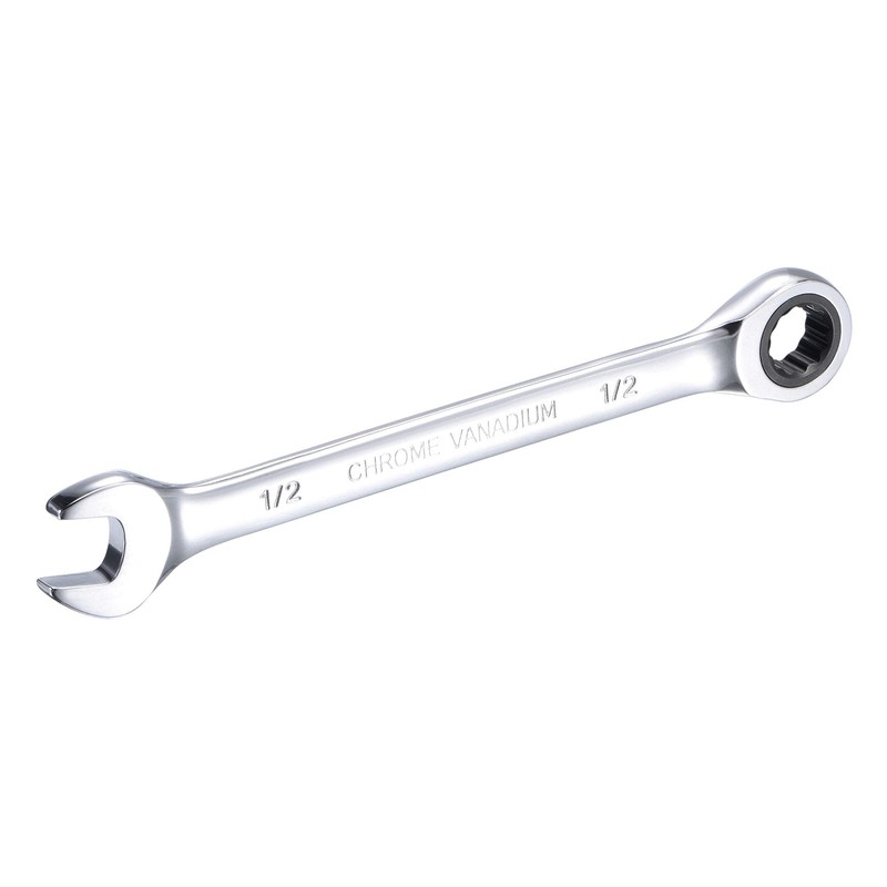 sourcing map 1/2 Inch Ratcheting Combination Wrench SAE 72 Teeth