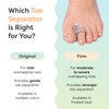 ZenToes Firm Gel Toe Separators for Overlapping Toes, Bunions, Big