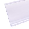 Pro Painter Shelf Label Strips, 100 Pack, 1.25'H, Clear Plastic