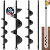 Auger Drill Bit for Planting 3 Pack with Extension -