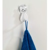 WENKO Suction Hook Cat White - Wall Hook, Coat Hook,