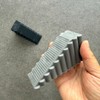 Tall Door Stopper for Door Fixing Door Slam Prevention Black 3ea