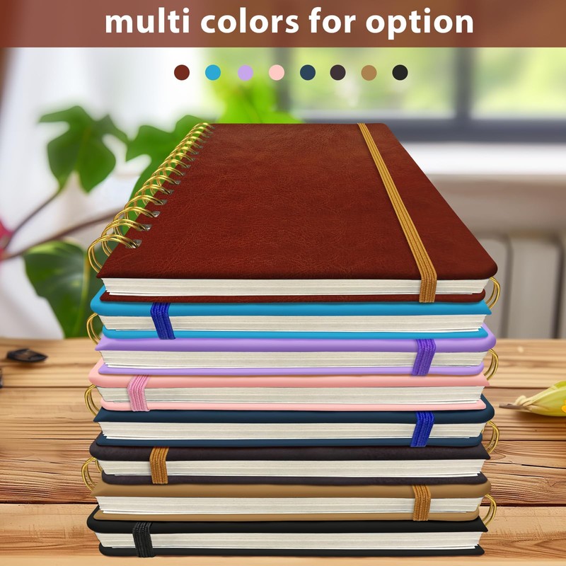 DWIYITTN A5 Spiral Notebook and Pen Set, 160 Lined Pages