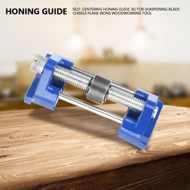 Honing Guide Jig, Self-Centering Clamping Tools for Wood Chisel Edge Sharpening Holder Blade Chisels Plane Irons Woodworking Tool