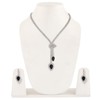 Shining Diva Fashion Latest Stylish Fancy Sparkling Crystal Diamond Necklace