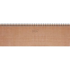 BRUNNEN Querterminbuch Mod. 771 2026 | 326×102 mm, Karton, kupferfarben