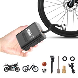 BJMCXIA Tiny Pump Bike Pump Portable Mini Bike Pump100PSI Electric tire Pump,LCD Display Can be Applied to Motorcycles, Bicycles, Balls and Other Inflatable Electric Bike tire Pump