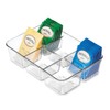 iDesign Linus Plastic Divided Packet Organizer, Holder for Condiments, Sugar,