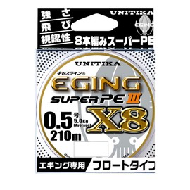 UNITIKA 4961704812541 Line Casline Eging Super PEIII X8 210m 0.5