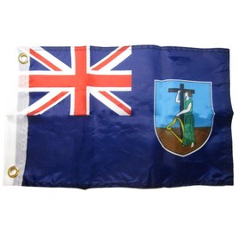 12x18 12"x18" Montserrat Country 100% Polyester Motorcycle Boat Flag Grommets