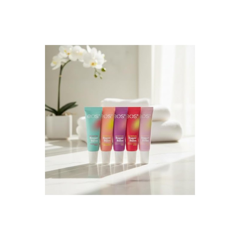 eos Super Lip Balm 24h Moisture, 5 Lip Tubes 10