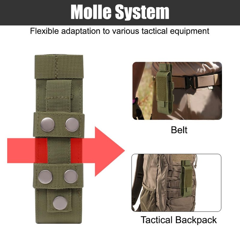 Tactical Tourniquet Pouch, Elastic Tourniquet Holder Holster Molle Flashlight Holster