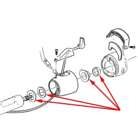 COUNTERPART AUTOMOTIVE 1967 1968 1969 CHEVY GMC TRUCK STEERING COLUMN WASHER & BUSHING KIT 67-3629-KIT