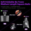 360pc Clear Fake Toenail Tips Feet Gel Toe Nails Tips