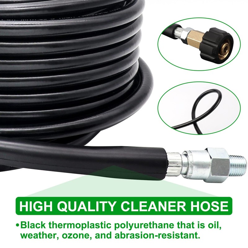 WEST BAY Sewer Jetter Kit 25 FT for Pressure Washer,