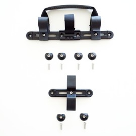 Vincita Bike Pannier Hardware Kit - Convert Any Bag Into Bicycle Pannier - One Set of Pannier Mounting Attachment Hardware (Rack Diameter Up to 20 mm)
