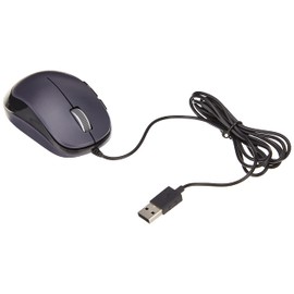 Elecom M-Y9UBBK Blue LED Mouse, EPRIM, Wired, 5 Buttons, Black