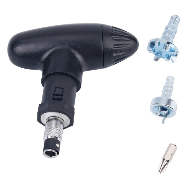 Golf Shoe Spike Wrench, Iron & Plastic Handle Universal Ratchet