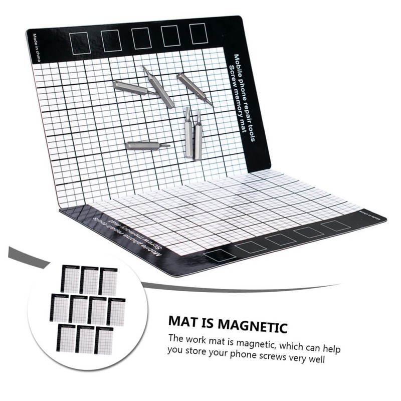 jojofuny Electronics Repair Tool Phone Repairing Screw Mat Magnetic Memory