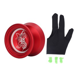 Unresponsive Yoyo Professional Aluminum Alloy Fashionable Exquisite Yoyo Toy with 3 Strings for Children