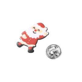 Christmas Brooch Pins Santa Claus Novelty Xmas Badge Lapel Pin Jewelry Secret Gift Decoration For Men Women Boys Girls Clothing Accessory Dress Up