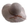 Womens Floppy Straw Sun Hat Foldable Wide Brim Summer Beach