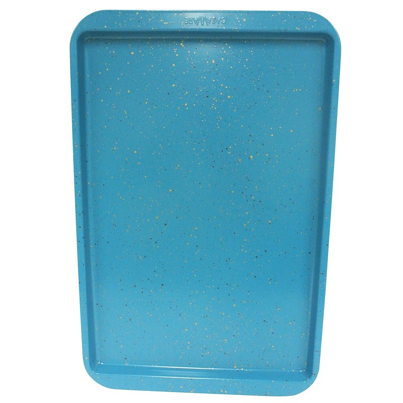 CasaWare Ceramic Coated NonStick Cookie/Jelly Roll Pan 11"x17" (Blue Granite)