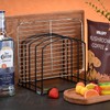 ziroland 5-Slot Cutting Board Organizer, Bakeware Organizer, and Kitchen Cabinet