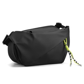 NIERBO Bolsa de Mensajero, Bolso Bandolera de Nailon de Alta Densidad, Mochila Cruzada con 3 Bolsillos con Cremallera y 1 Bolsillo Lateral Extensible (ajustable mediante bandolera)