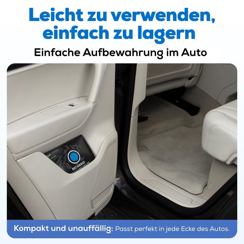Smart-Planet Car Dehumidifier Cushion, 1000 g, for Interior, Reusable, Leak-Proof