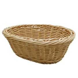 SERVICIOS CIASA | Canastas Organizadoras de Plástico - 21x7x15cm | Perfectas para Exhibir Productos | Cestas Organizadoras Símil Canastas de Mimbre | Canasta de Plástico Lavable | Cajas Organizadoras