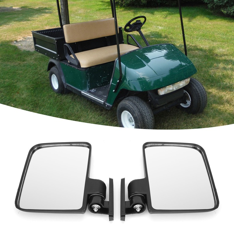 Club Car Side View Mirror Convex Rearview Mirrors Easy Installation