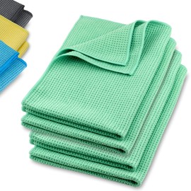 Elexaclean Microfibre Drying Cloth, Premium Waffle Cloth (60 x 40 cm) Super Soft Quality for Car, Glass, Kitchen, Crockery, Bathroom