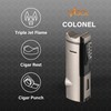 Visol Colonel Triple Flame Torch Lighter (Shipped Without Butane)
