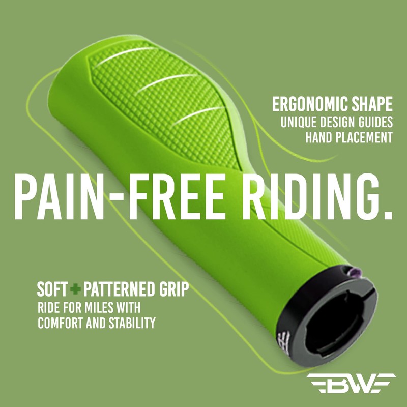BW USA Ergo-Lock 2.0 Grips – Dual Lock-On MTB Bike